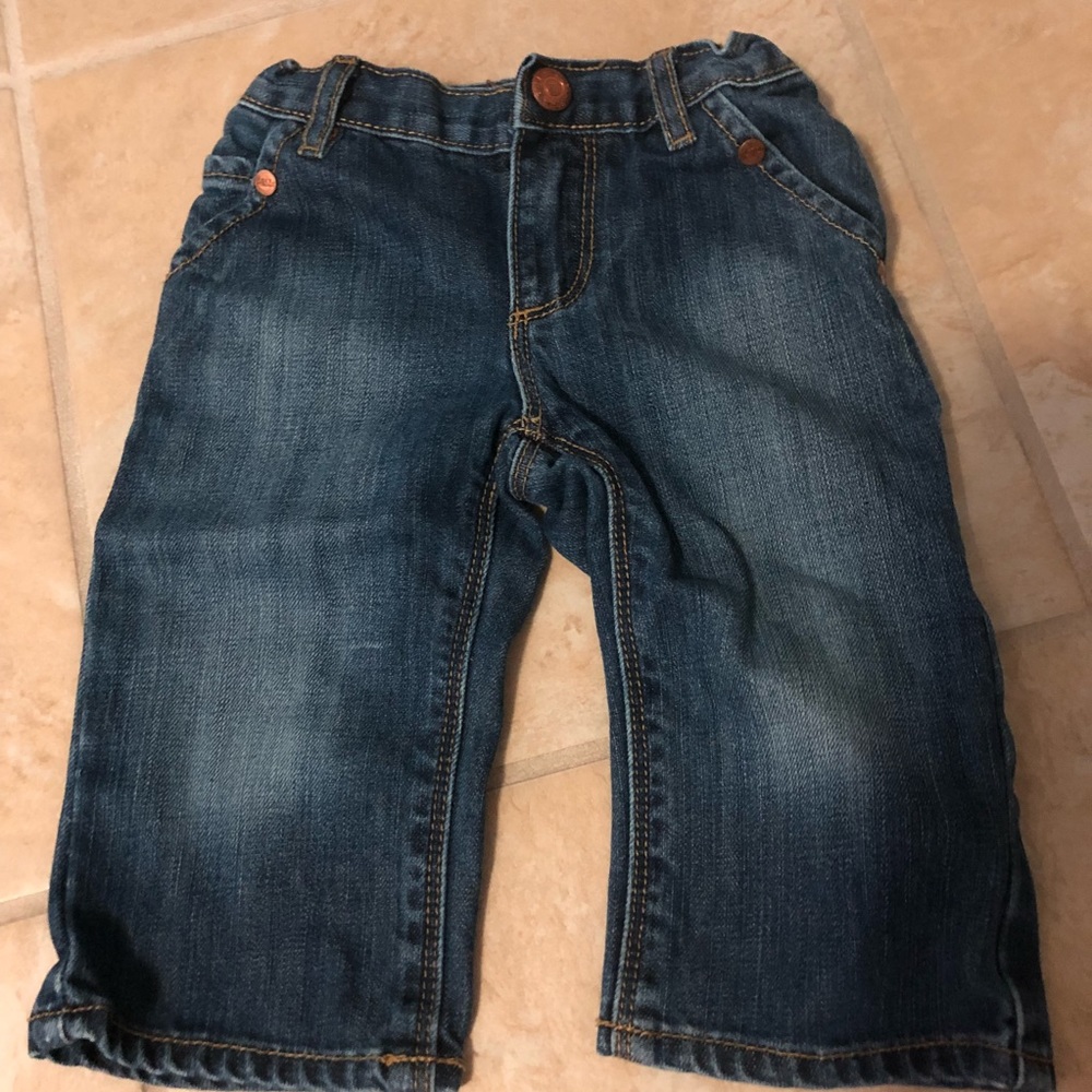 Peek baby 6-12 mo dark jeans
